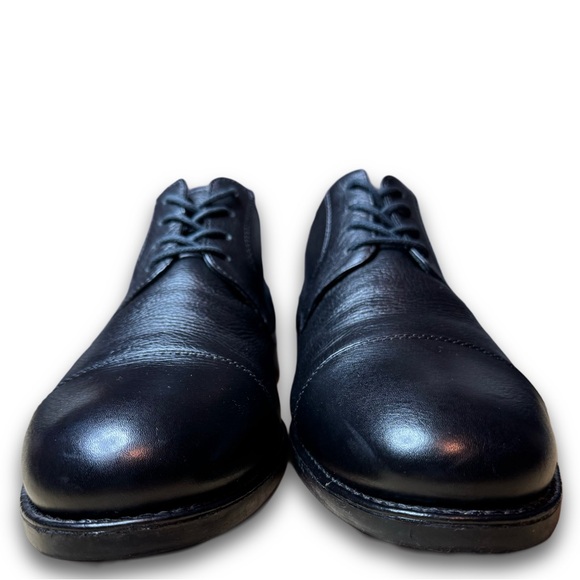 Studio Belvedere Size 11.5 Duke Cap Toe Comfort Dress Shoes Black Leather main image 6